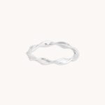 Twist Band Ring in Silver